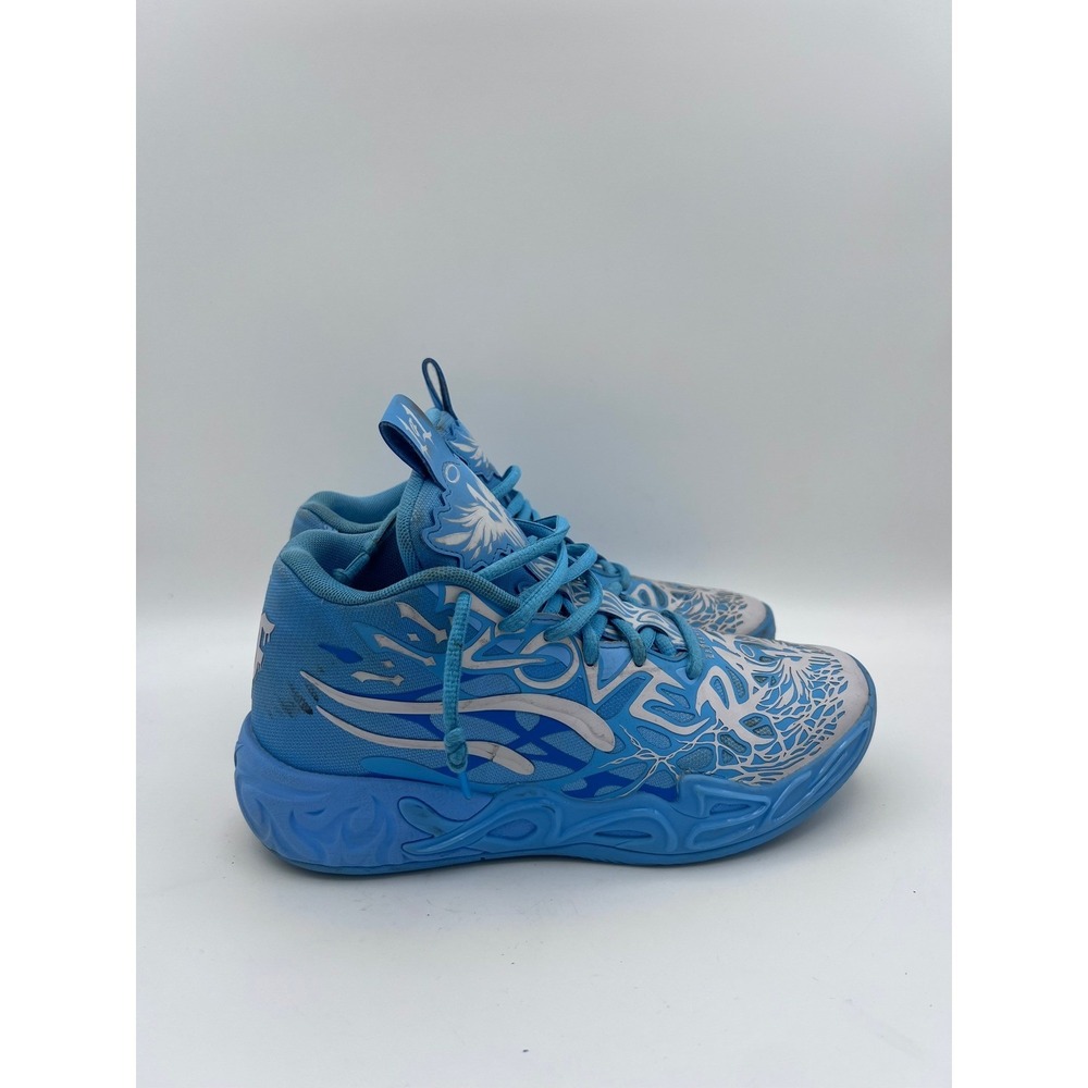 Puma MB.04 LaFrance Mens 5.5 Blue Silver Basketball‎ Shoes 310775-01